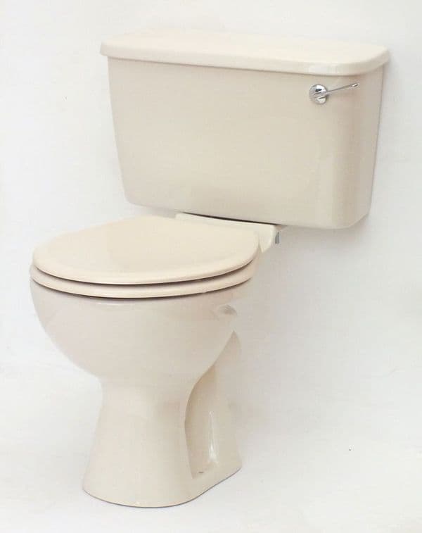 Whisper / Misty Peach Toilet Pan and Cistern Close-Coupled