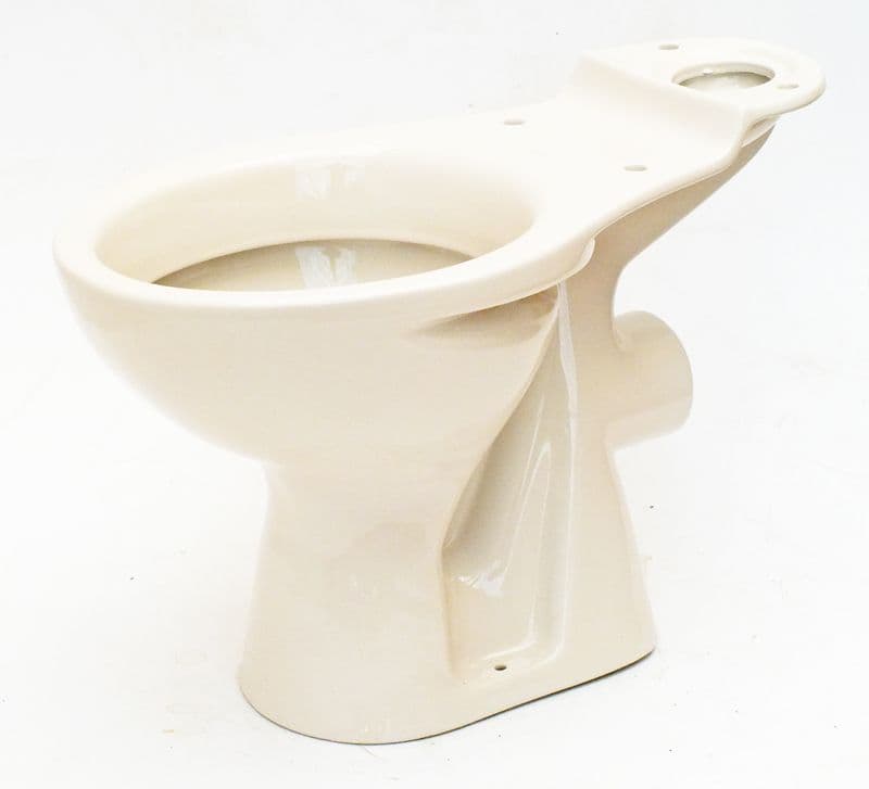 Whisper / Misty Peach Toilet Pan (WC) Close-Coupled