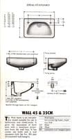 Whisper Peach Ideal Standard Wall  2TH Basin / Sink