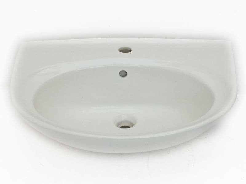 White Armitage Shanks Tiffany 61cm 1TH Pedestal Basin