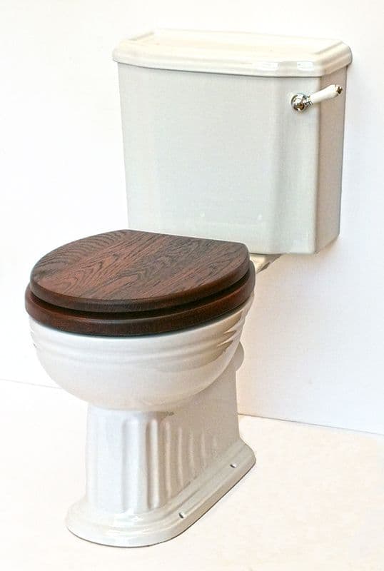 White Belgravia Close-Coupled WC/Toilet (Sanitana Colonial replacement)