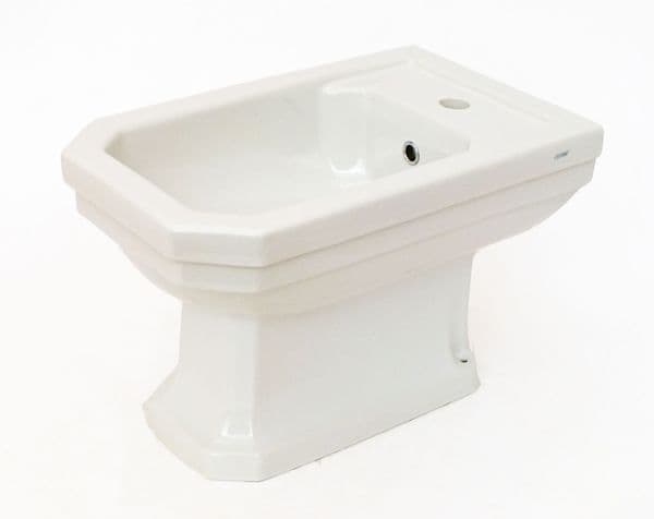White Cesame Deco 1TH Bidet