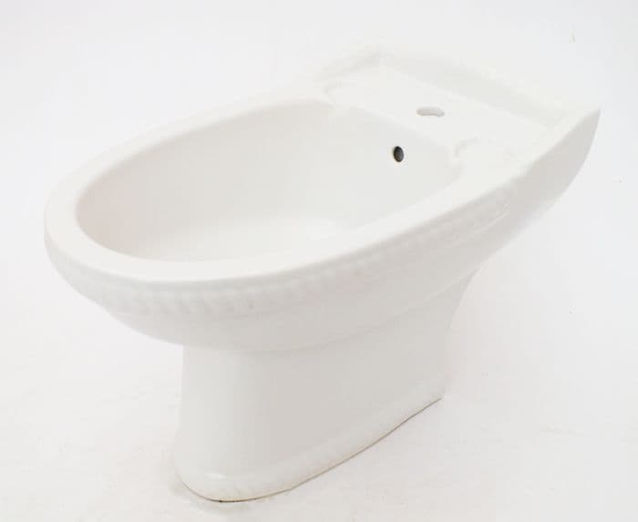 White Chatsworth Victorian Rope Design 1TH Bidet