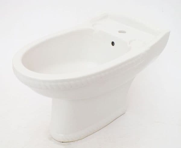 White Chatsworth Victorian Rope Design 1TH Bidet