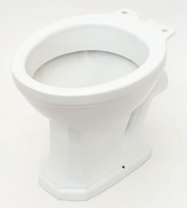 White Empire Art Deco Toilet Pan (WC) Low/High-Level