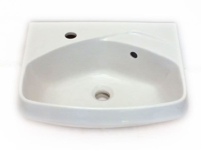 White Ideal Standard Tiara MK2 50cm 1 taphole washbasin / sink