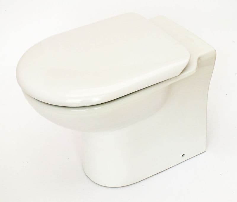 White Otley Linton Toilet Pan (WC) Back-to-Wall