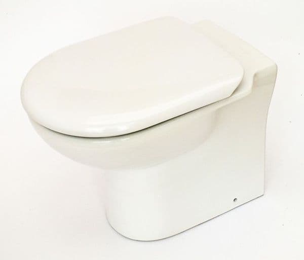 White Otley Linton Toilet Pan (WC) Back-to-Wall