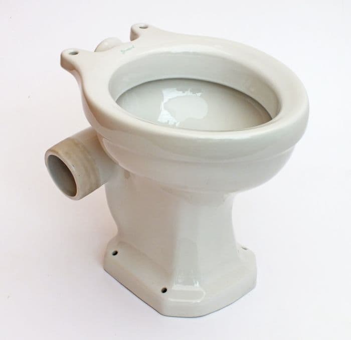 White "Standard" Sanway Vintage Toilet Pan Low/High-Level Left-Hand Waste Outlet