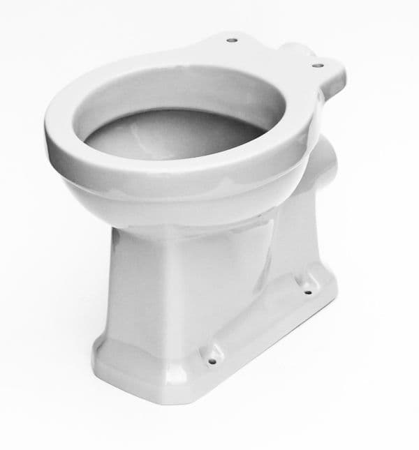 White Trent Waverley Edwardian Toilet Pan (WC) Low/High-Level