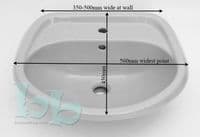 Wild Sage 1TH or 2TH Basin / Sink & Pedestal