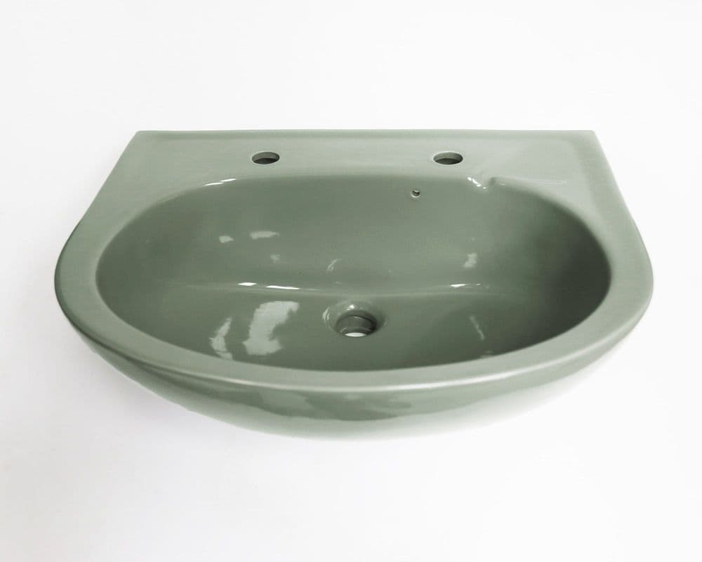Wild Sage Royal Doulton Victory Semi-Recessed 2TH Basin / Sink