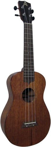 Ashbury GR35032 ConcertUkulele - Sapele, hard case.