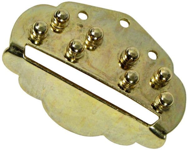 Ashbury Mandolin Tailpiece-brass, 3 screws fixing| Brown Dog Banjos