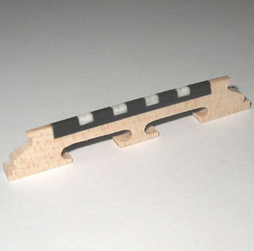 Banjo Bridge-Ebony maple galalith, 4 String, 3 feet, 1/2", 5/8.