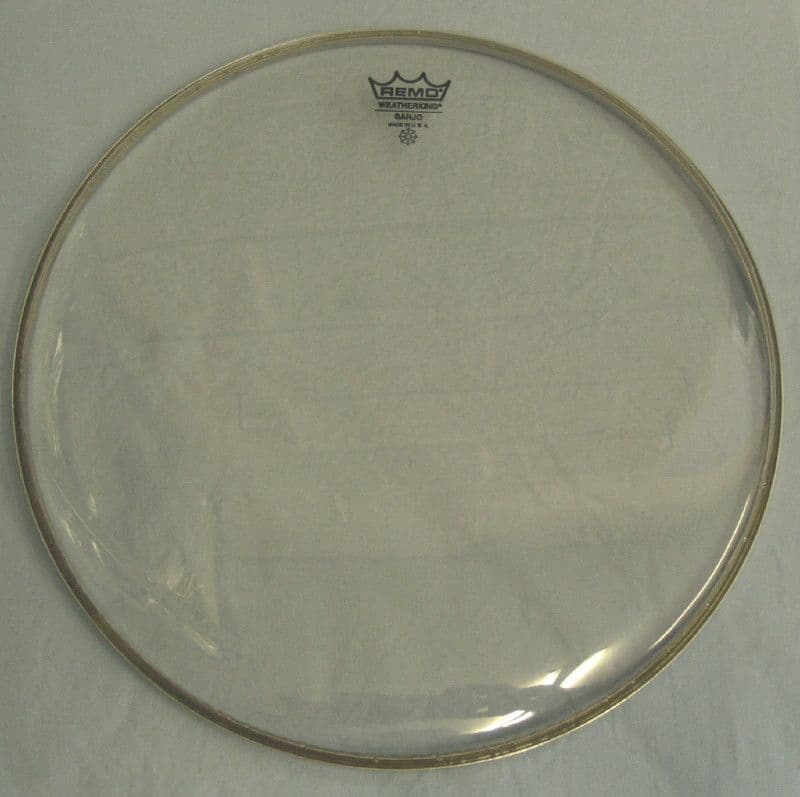 Banjo head Remo Weatherking Clear11" High Low Med Brown Dog Banjos