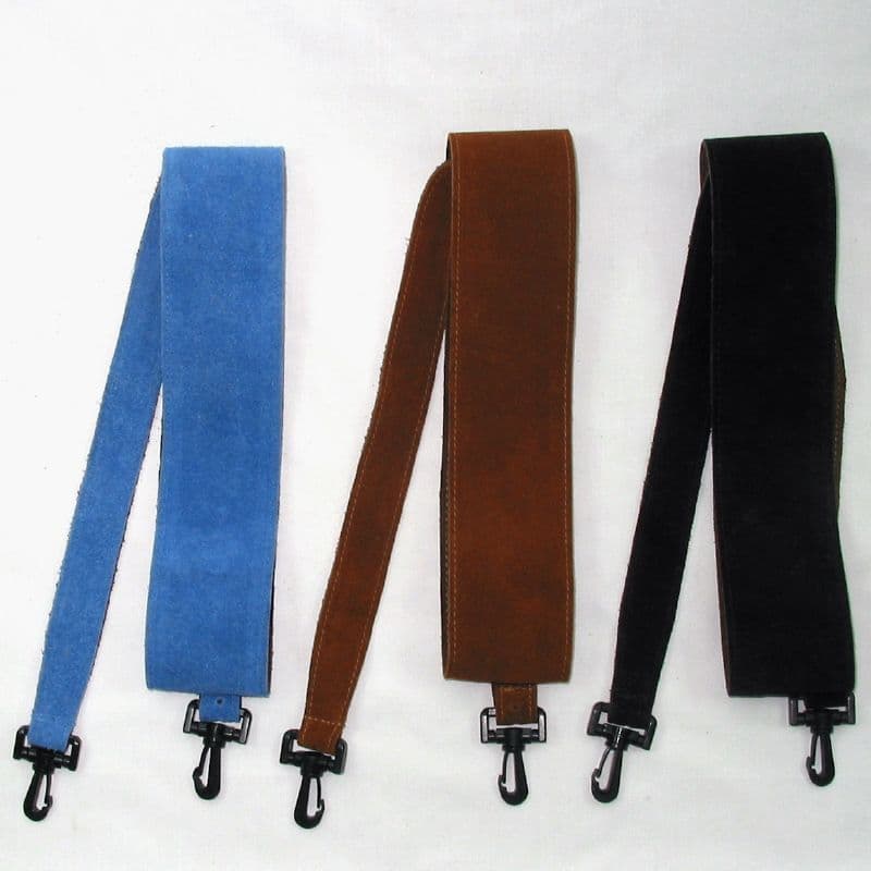 Banjo, Mandolin or Ukulele Strap with Suede lining Brown Dog Banjos.