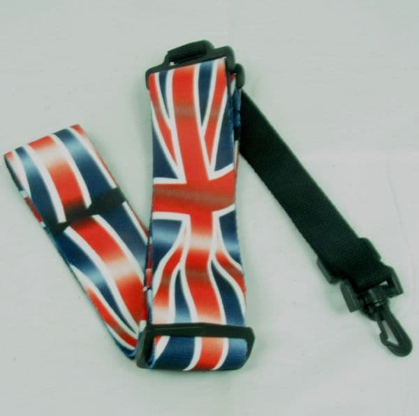 Banjos Straps - Woven with United Kingdom Flag design| Brown Dog Banjos