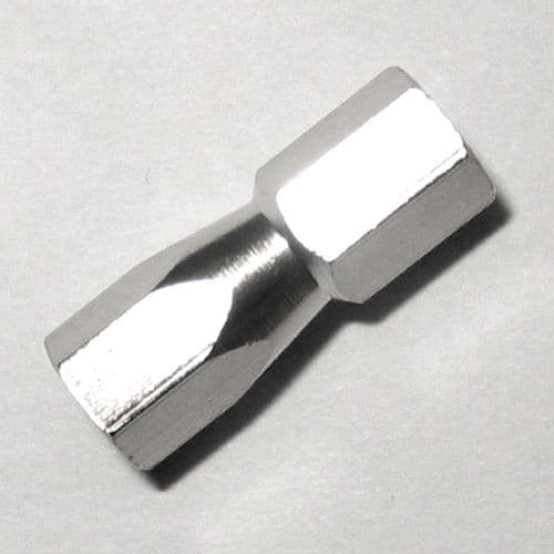 Banjo Tension Hex Nut -Gibson pattern 1/4" bdb35, fits bracket bolts bdb31, bdb32 , nickel plated.