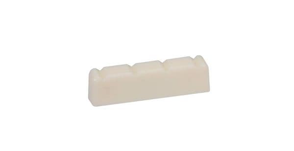 Banjo Top Nut-shaped and notched white plastic| Brown Dog Banjos