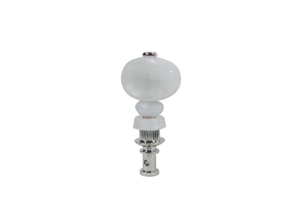 Ukulele, Ukulele Banjo-friction tuner set, nickel plated, white pearloid button| Brown Dog Banjos