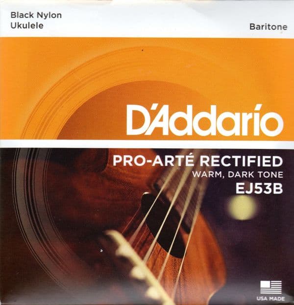 D'ADDARIO Ukelele Banjo Strings-EJ53B, Baritone EBGD, black| Brown Dog Banjos
