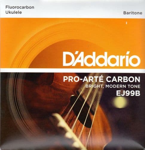 D'Addario EJ99B, Ukelele, Ukelele Banjo Strings-baritone, fluorocarbon, silvered copper.