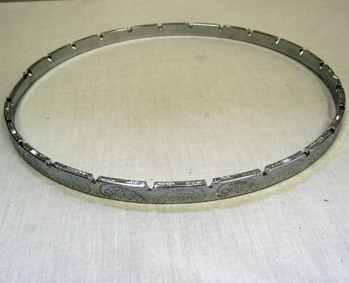 Engraved, Banjo Tension Hoop-24 notch, 11",  chrome.