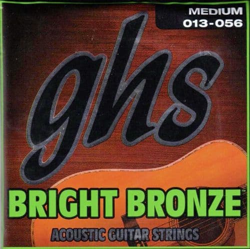 GHS BB40M Guitar strings-Medium, steel bright bronze.