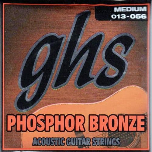 GHS S335 Guitar strings-Medium, steel phosphor bronze.