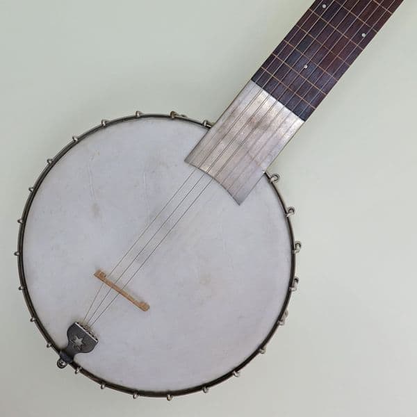 Henry C Dobson 7 String Banjo-Open back|Brown Dog Banjos