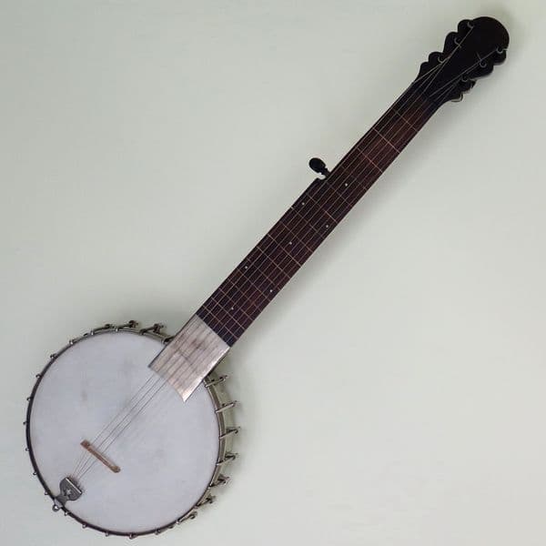 Henry C Dobson 7 String Banjo-Open back|Brown Dog Banjos