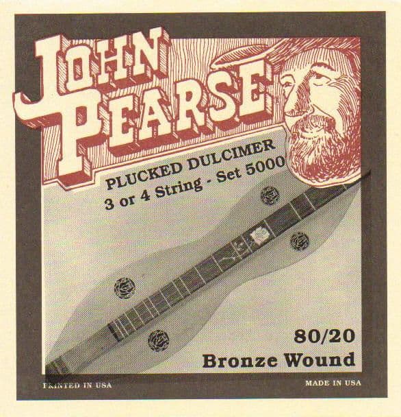 John Pearse Mountain Dulcimer Strings-JP5000 silvered steel, bronze, loop| Brown Dog Banjos