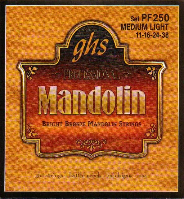 GHS PF250 Mandolin, Mandolin Banjo Strings Mandolin tuning steel