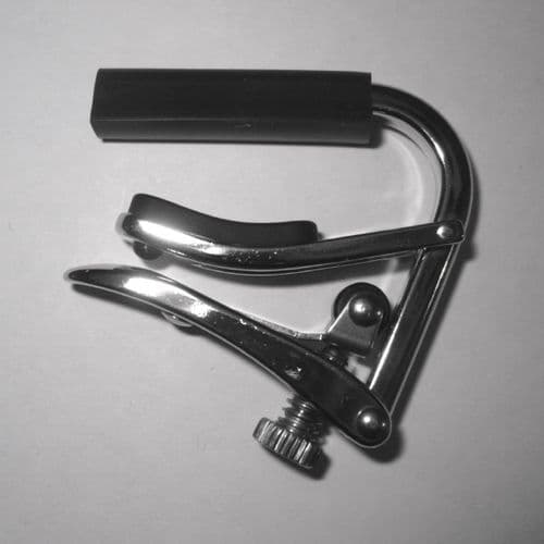 Shubb C5 Flat Capo-banjo, mandolin, ukelele, nickel,