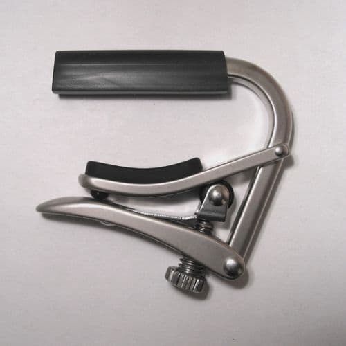Shubb C5N Flat Capo-banjo, mandolin, ukelele, nickel,