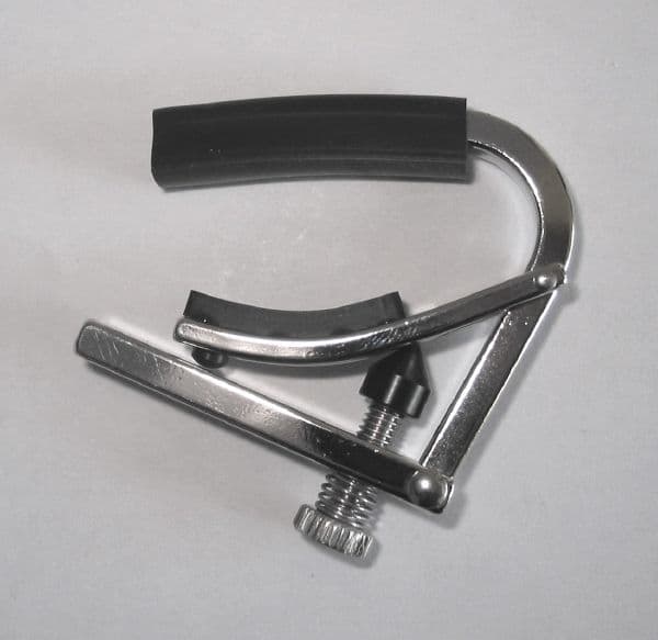 Shubb Capo-radiused finger board, banjo, mandolin, ukelele| Brown Dog Banjos