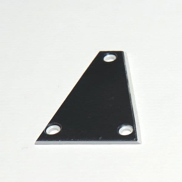 Truss Rod Covers-modern guitar, black, white border|Brown Dog Banjos