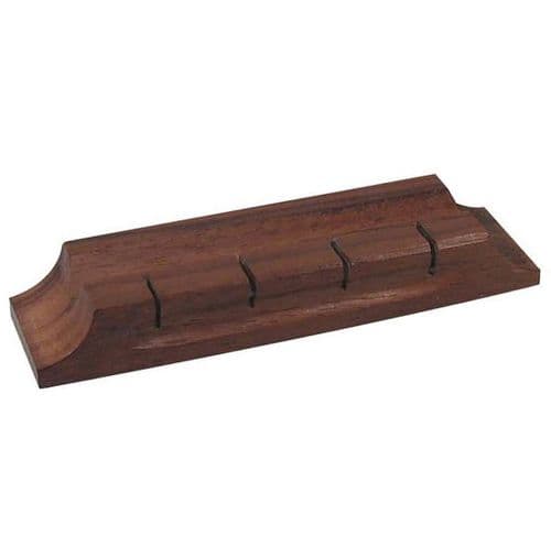 Ukulele bridge-concert, soprano maple or rosewood, glue on.