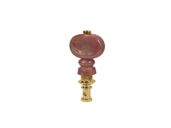 Ukulele, Ukulele Banjo-friction tuner set, amber button, gold plated| Brown Dog Banjos