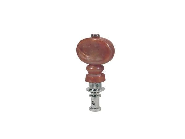 Ukulele, Ukulele Banjo-friction tuner set, amber buttons, nickel plated| Brown Dog Banjos