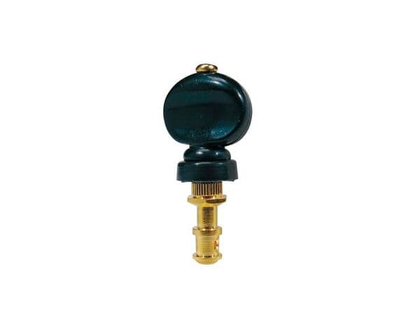Ukulele, Ukulele Banjo-friction tuner set, black buttons, gold plated| Brown Dog Banjos