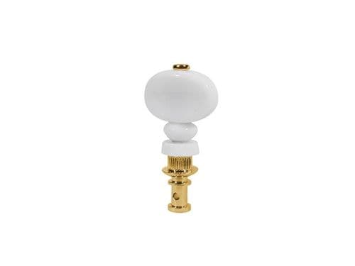 Ukulele, Ukulele Banjo Tuners, set-4 friction tuner, white buttons, gold plated.