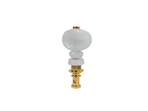 Ukulele, Ukulele Banjo Tuners-set4 friction tuner, white pearloid buttons, gold plated.