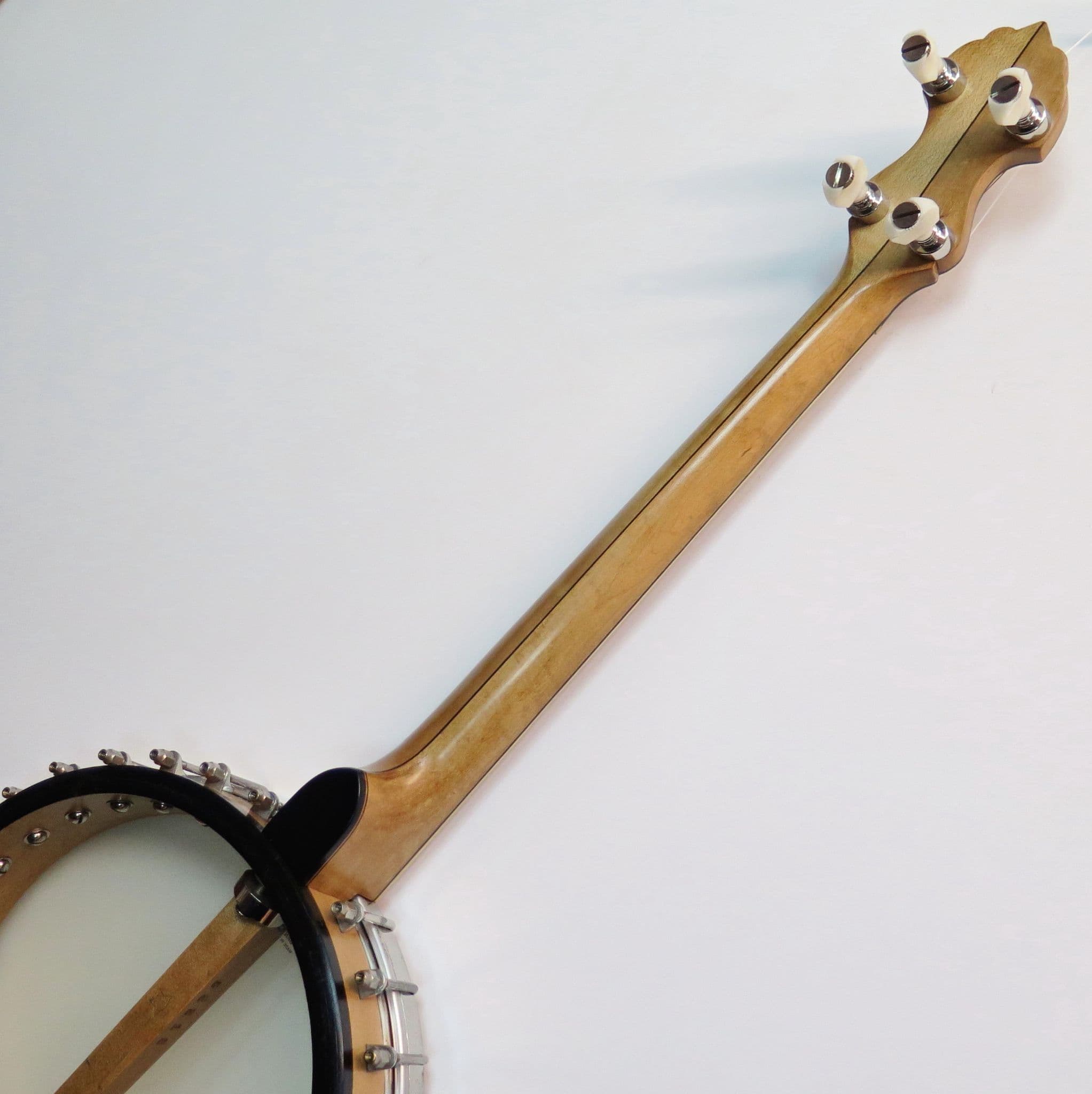 Vega Little Wonder 17 Fret Tenor Banjoopen backBrown Dog Banjos