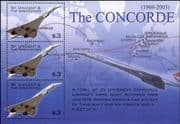 St. Vincent 2004 Last Flight of Concorde/ Aviation/ Planes/ Aircraft/ Transport/Maps 3v m/s (n10927)