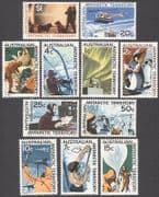 AAT 1966 Antarctic / Penguin / Helicopter / Weather / Aurora / Polar / Seals / Dogs 11v n39360