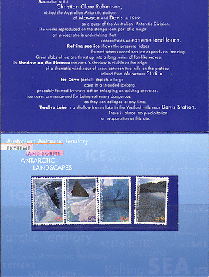 AAT 1996 Landscapes 4v Presentation Pack (n15455)