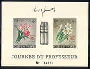 Afghanistan 1962 Flowers / Nature / UNESCO imp m / s (n29845)