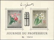 Afghanistan 1962 Flowers/ Nature/ UNESCO Surcharge/ Teacher's Day 2v m/s (n29844)